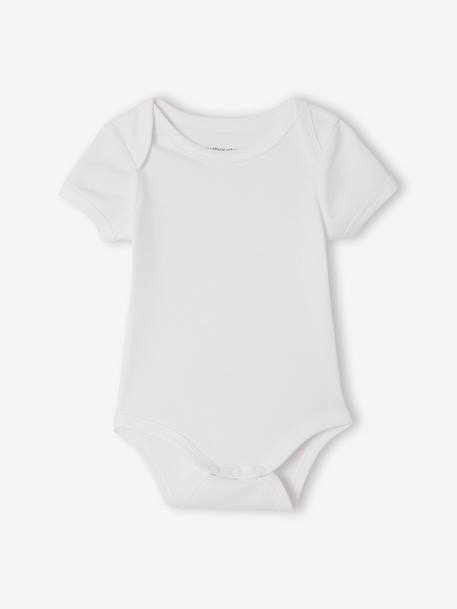 Pack of 5 short-sleeved bodysuit rabbit cloud ecru 