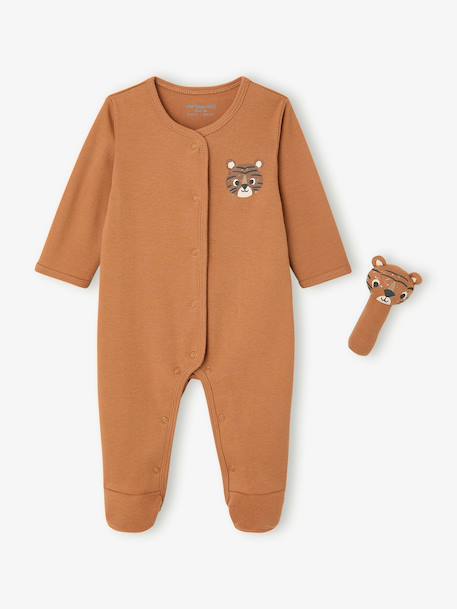 Newborn pyjamas and comforter set camel 