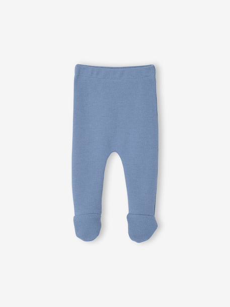 3-Piece Ensemble for Newborn Babies blue+ecru 