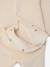 Velvet sleepsuit for newborns ecru 
