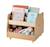 Bear bookshelf on wheels for kids mocha 