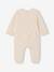 Velvet sleepsuit for newborns ecru 