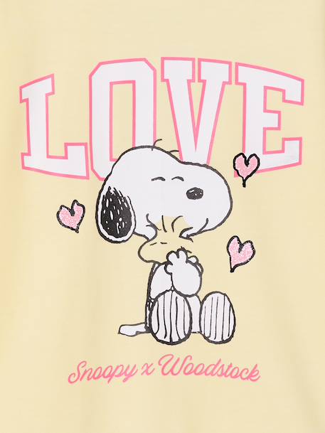Snoopy girl's sweatshirt pastel yellow 