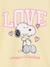 Snoopy girl's sweatshirt pastel yellow 