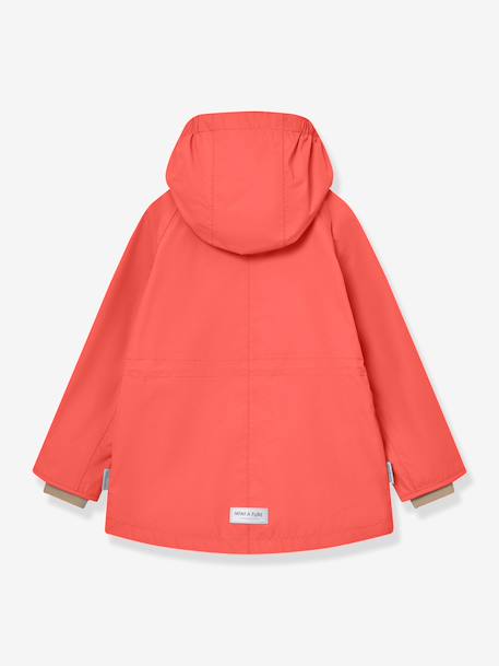 MATALLURE Mid-Season Parka for Girls, MINI A TURE navy blue+tomato red 