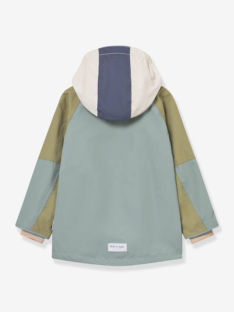 MATVALON MINI A TURE boy's quilted hooded jacket sage green 