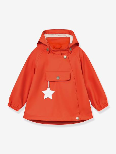 Rain set: waterproof jacket & dungaree trouser for babies MATWAINIS MINI A TURE tomato red 