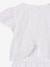 Girl's playsuit in English embroidery white 