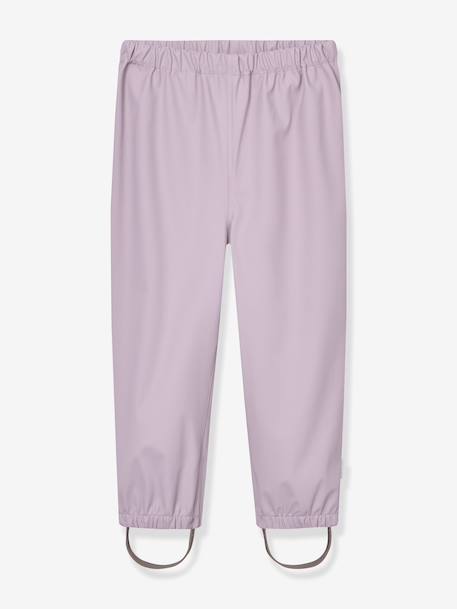 Rain set with jacket and trousers for children MATREINAR MINI A TURE mauve+tomato red 