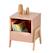 Bedside Table for Kids, Rétro Theme pale pink+WHITE LIGHT SOLID 