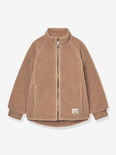 Teddy fleece jacket with zip for children MATCEDRIC MINI A TURE cinnamon+deep blue+ecru+green+night blue+soft lilac 