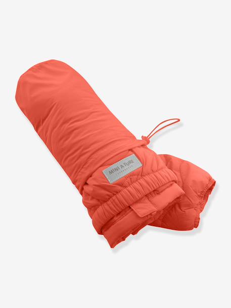 Lightweight quilted jacket for children MATNAVA MINI A TURE almond green+carrot+soft lilac 