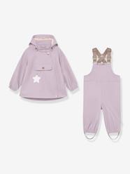 Girls-Rain set: waterproof jacket & dungaree trouser for babies MATWAINIS MINI A TURE 