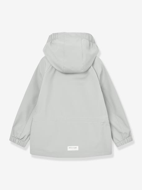MATADEN MINI A TURE baby windproof and water-repellent hooded softshell jacket green+mint green 
