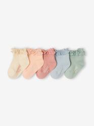 -Pack of 5 Pairs of Socks for Baby Girls