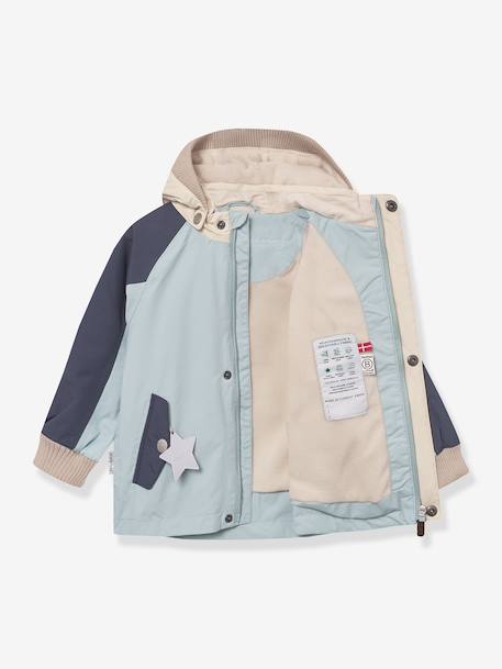 Lined hooded jacket for babies MATWALLY MINI A TURE light blue 