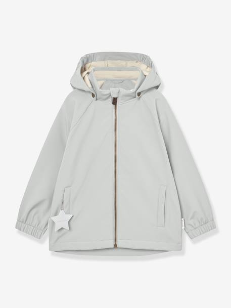 MATADEN MINI A TURE baby windproof and water-repellent hooded softshell jacket green+mint green 