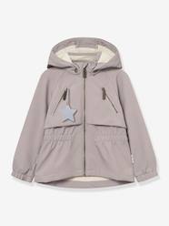 Girls-Girl's windproof and water-repellent softshell hooded jacket MATALGEA MINI A TURE 