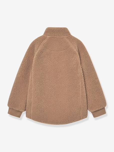 Teddy fleece jacket with zip for children MATCEDRIC MINI A TURE cinnamon+deep blue+ecru+green+night blue+soft lilac 