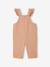 Twill Dungarees for Baby Girls pecan nut 