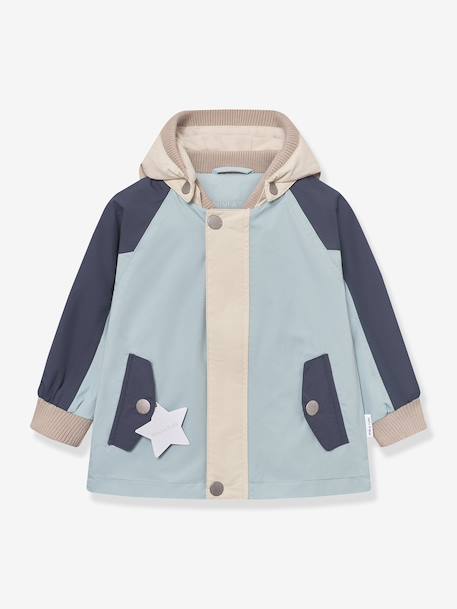 Lined hooded jacket for babies MATWALLY MINI A TURE light blue 