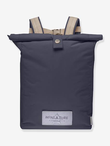 Children's backpack deep blue+sage green 