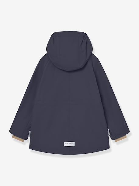 MATALLURE Mid-Season Parka for Girls, MINI A TURE navy blue+tomato red 