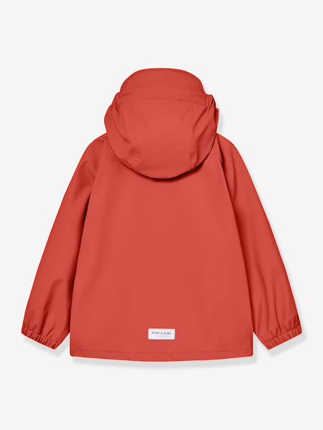 Rain set with jacket and trousers for children MATREINAR MINI A TURE mauve+tomato red 