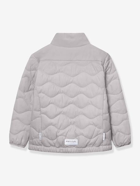 Lightweight quilted jacket for children MATNAVA MINI A TURE almond green+carrot+soft lilac 