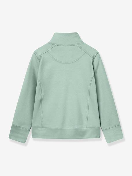 Children's fleece jacket with zip fastening MATBERKAN MINI A TURE mint green+old rose 