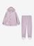 Rain set with jacket and trousers for children MATREINAR MINI A TURE mauve+tomato red 