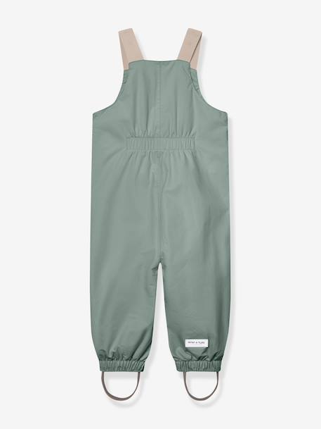 Waterproof dungarees for babies MATWALENTAYA MINI A TURE deep blue+sage green+tomato red 