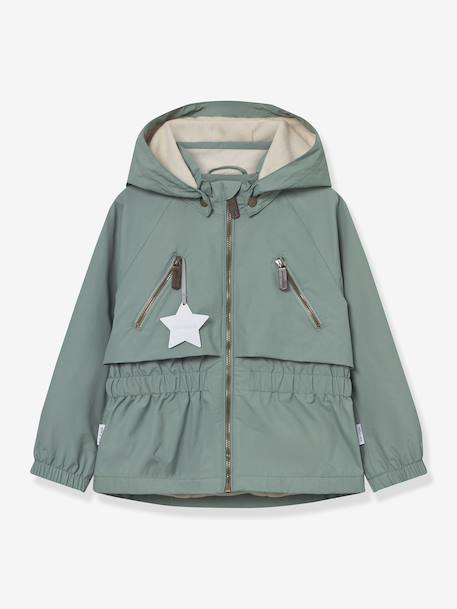 MATALGEA Mid-Season Waterproof Jacket with Fleece Lining, for Girls, MINI A TURE dusky pink+rosy+sage green 