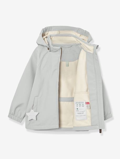 MATADEN MINI A TURE baby windproof and water-repellent hooded softshell jacket green+mint green 