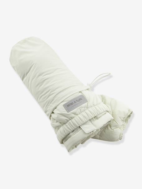 Lightweight quilted jacket for children MATNAVA MINI A TURE almond green+carrot+soft lilac 