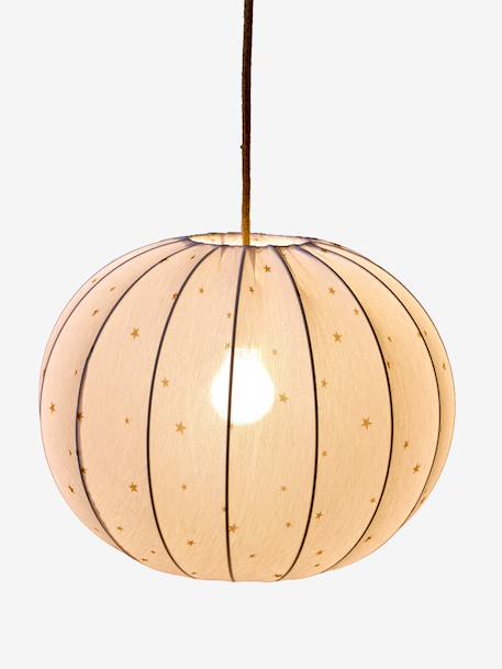 Fabric globe lampshade for pendant light beige 