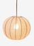 Fabric globe pendant lampshade beige 