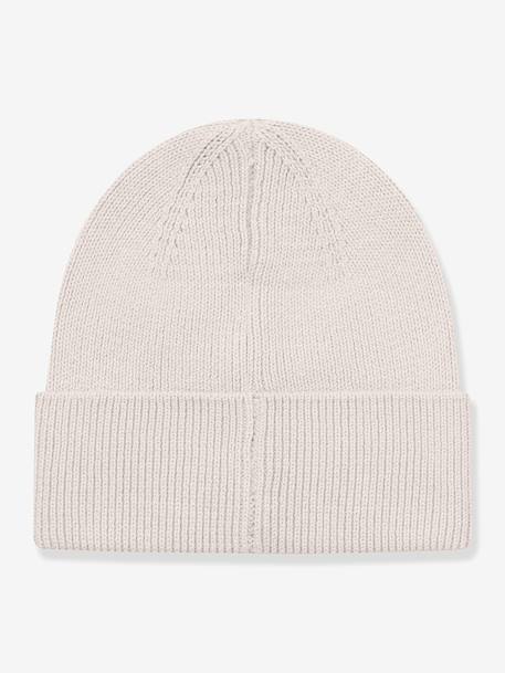 Knitted beanie for children MATBOJE MINI A TURE lilac+sand beige 