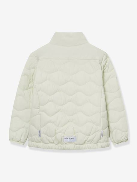 Lightweight quilted jacket for children MATNAVA MINI A TURE almond green+carrot+soft lilac 