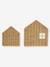 Pack of 2 house shelves beige 