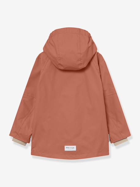 MATVALON MINI A TURE boy's hooded windcheater dark brown 