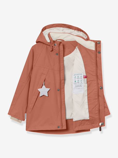 MATVALON MINI A TURE boy's hooded windcheater dark brown 