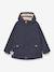 MATALLURE Mid-Season Parka for Girls, MINI A TURE navy blue+tomato red 