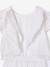 Girl's playsuit in English embroidery white 