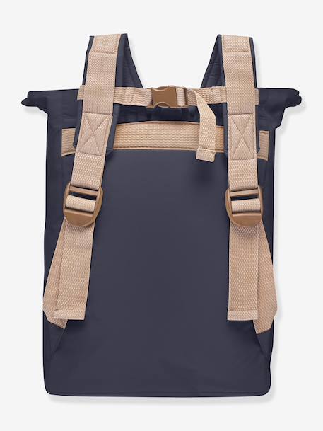 Children's backpack deep blue+sage green 