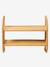 Rattan sun shelf 2 levels wood 