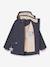 MATALLURE Mid-Season Parka for Girls, MINI A TURE navy blue+tomato red 