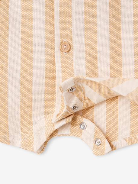 Sleeveless romper for baby boys yellow 