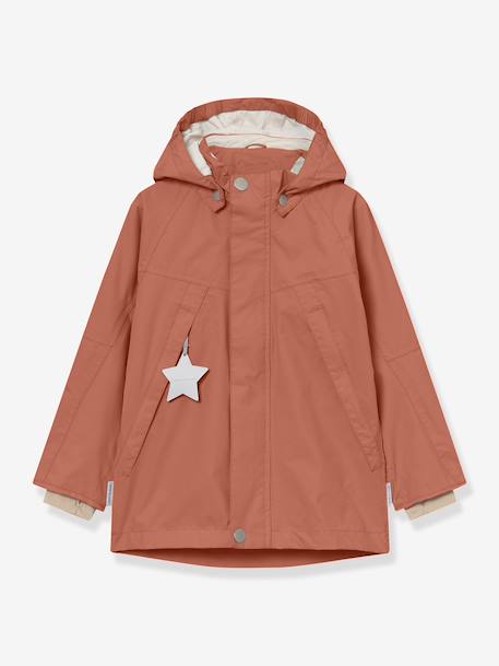 MATVALON MINI A TURE boy's hooded windcheater dark brown 