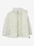 Lightweight quilted jacket for children MATNAVA MINI A TURE almond green+carrot+soft lilac 